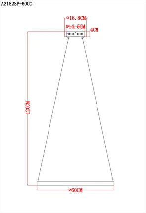 Подвесная люстра Arte Lamp ORIONE A2182SP-60CC